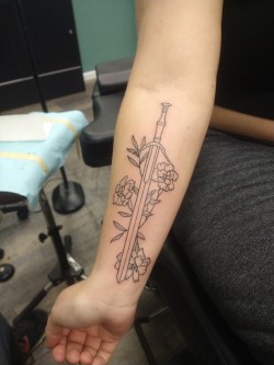 My Witcher sword tattoo  rwitcher