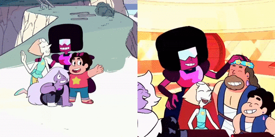 love-takes-work:  Garnet loves to pat (GIF-ified and expanded version of an older
