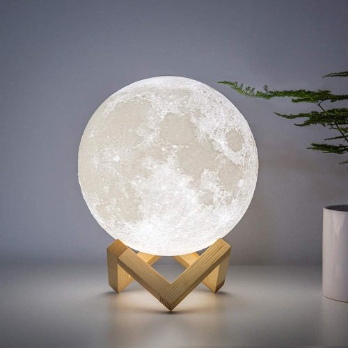 Based on astronomical data, the moon light is made by environmentally friendly materials (PLA) and d