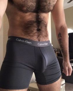 bruce66stuff:  Very hairy in black Calvin Klein
