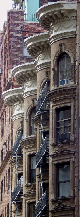 wanderingnewyork: Houses on the Upper West Side, Manhattan.