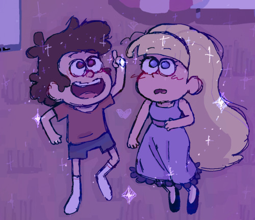 Art Request: Just Dipper And Pacifica Stargazing On The Shack Roof