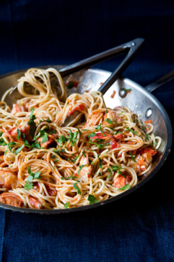 prettypasta:  Spaghetti with Lobster