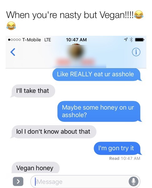 pollutedpollux: When you’re nasty but vegan lol