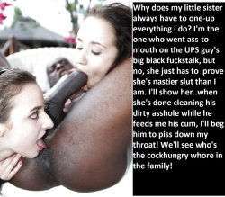 soupforit:  This is how it goes with white girls tell them to please you and watch as they get more and more freaky trying to outdo one another. It works best if they know each other eg. Best friends, mummy/daughter but if you want to really see a competi