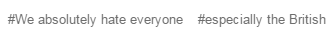 phantity:  darthkawaii42:  blueflamesandsatan:  rjleyblue:  corpidicarta:  corpidicarta:  To consider Europe a single being is the worst you could do. Everybody hates everybody. The British hate immigrants, Germans hate Italians, Italians hate the French