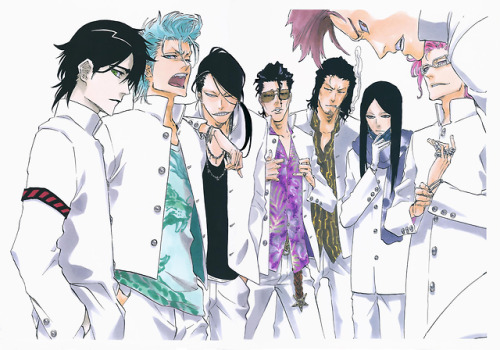 a-ke-ro: Stitched and edited version of the Espada/Quincy page of Bleach Jet