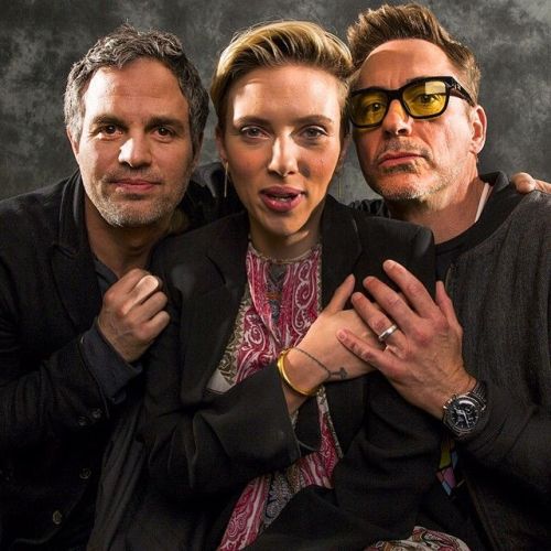 ruffchina - Mark Ruffalo, Scarlett Johansson and RDJ.Shot by...