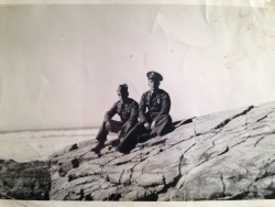 Dearmarielouise:  Alt-Neu:  Here’s My Great Grandfather (On The Left) In Uniform