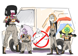 stevenuniverse-art:  The Ghostbusters Source: http://ift.tt/2oFGDyw