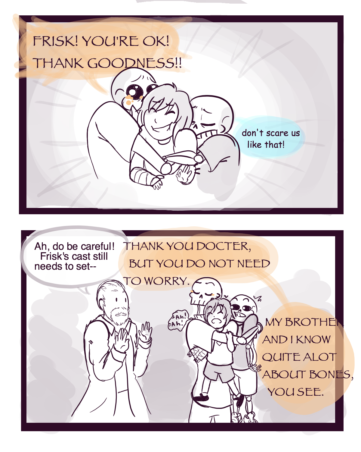 quicksilver26:  Don’t be like that, boys, Frisk just wanted to show you their cool