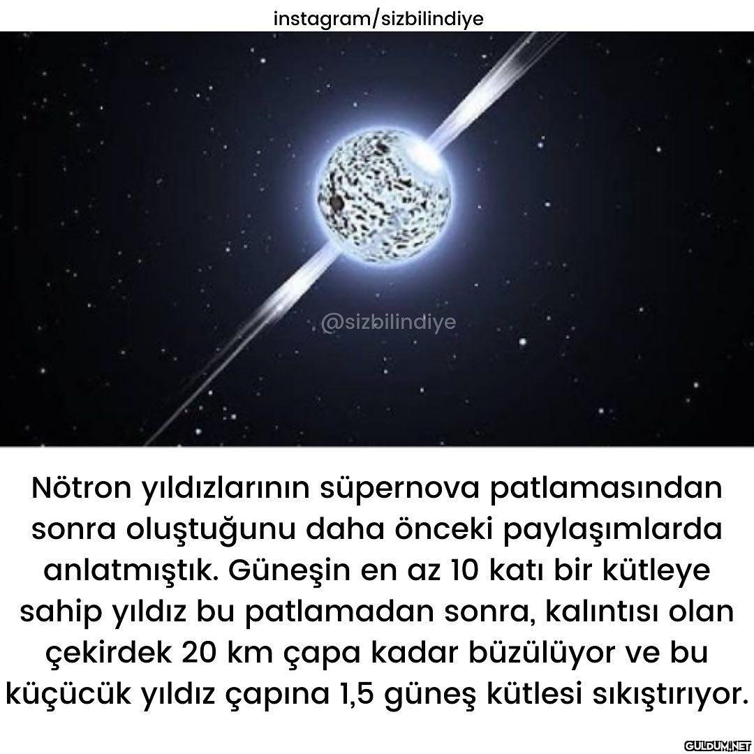 Nötron yıldızları hakkında...