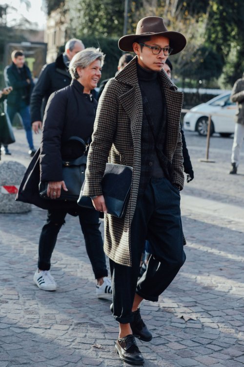 billy-george:  Stylish as hell! Spotted at Pitti Uomo 89 Photo by Dan Roberts