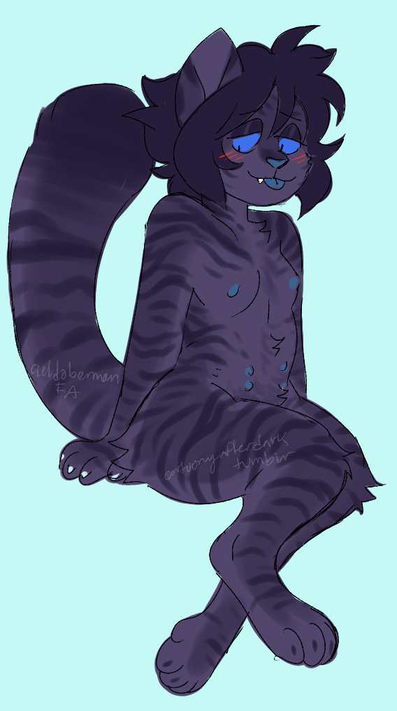 felt little art blocked so drew my usual fav -khajiiti lapis[open for commissions]