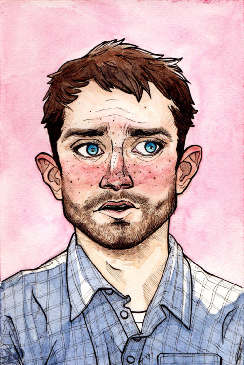 Here are two more pieces I did for the Dirk Gently Big Bang which were kinda practice portraits, but