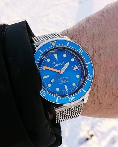 Instagram Repost
zenithist_ A mesh bracelet and harsh frost isn’t the best combination, but at least it looks good.❄#squale #seikowatches #squale1521 [ #squalewatch #monsoonalgear #divewatch #watch #toolwatch ]