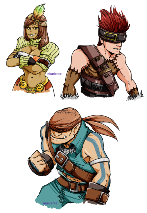 niuniente:Drawing some FF9 baes like Lani the Queen of Fucking Everything.FF9 characters are rather 