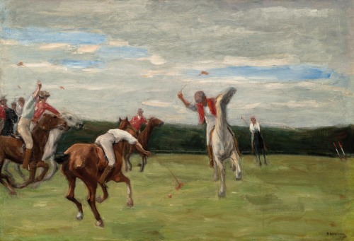 Max Liebermann ~ Polospieler in Jenischs Park ~  1903