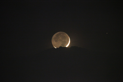 sitoutside:   Moonset - July 21, 2012   by  Joseph Brimacombe  