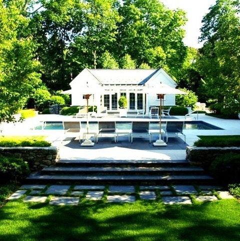 Poolhouse Poolhouse In ChicagoAn Example Of A Substantial Traditional Backyard Pool House With Rectangular