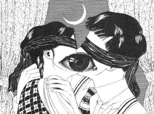 fatj2112:  Suehiro Maruo   I could feel our hearts expanding when we kissed.