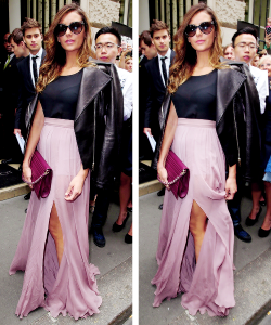 dailyninadobreva:  Elie Saab: Outside Arrivals - Paris Fashion Week (July 09, 2014) 