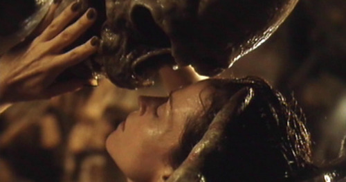 nephlytotl:>>Spoiler alert!<< Watching Alien Resurrection. Its a terrible movie I know b