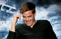 chrispines-s:Chris Pine + that adorable face he makes 