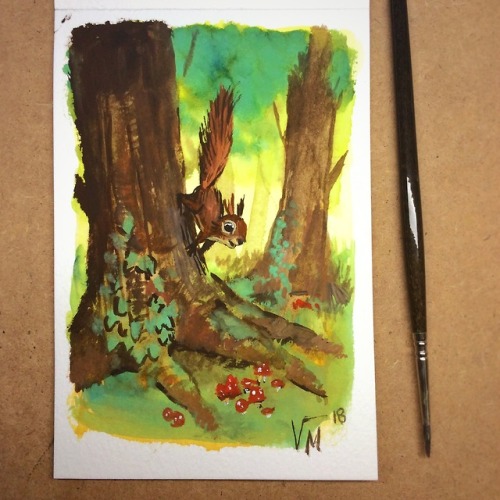 Like last year, I’m doing a daily gouache painting challenge in September as #septempera / #paintemb