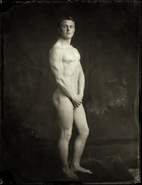 Standing Nude Portraits Of Mr. E. H. Garland, Photographed By S P Andrew Ltd Of Wellington In 1916.Edgar