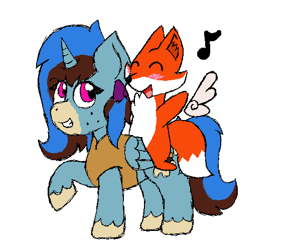 dailyskyfox: asktheartpone:  Today I met a pony with wings! She took me for a ride