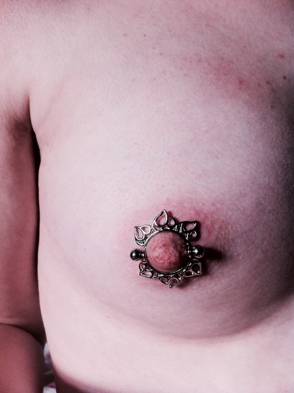 sub-self:  My nipple shield up close