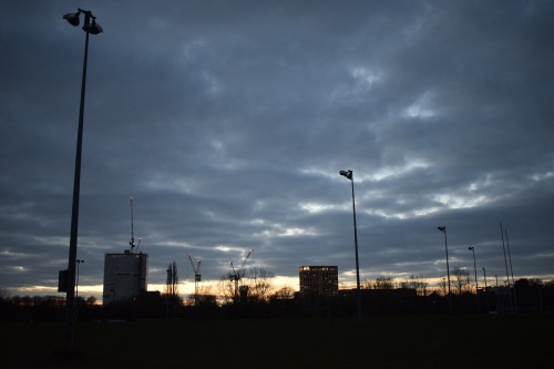 Floodlights, Berkeley Fields, Greenford, London Borough of Ealing, London, UK, March 2021. #lighting