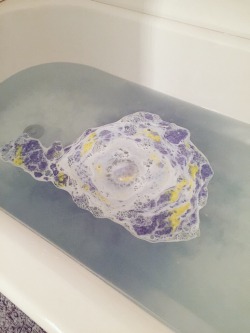 forever-myalways:  Thanks lushcosmetics for letting me bathe in outer space 🌌👽 