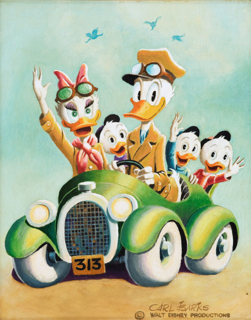 Rumble Seat Roadster (1975), by Carl Barks. One of the few that feature Daisy Duck.