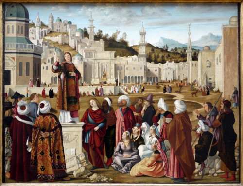 Sermon of Saint Stephen by Carpaccio, 1514