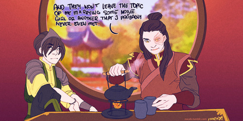 nocek:  The dialogue from first 2 panels comes from a post I saw in here but now I can’t find &gt;.&lt; If you know the original author please let me know so I can add a credit/let them know.So yeah, I feel robbed that Toph didn’t get her roadtrip 