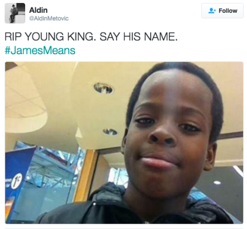 the-movemnt:Unarmed black teenager James Means fatally shot by white man who called him “another pie
