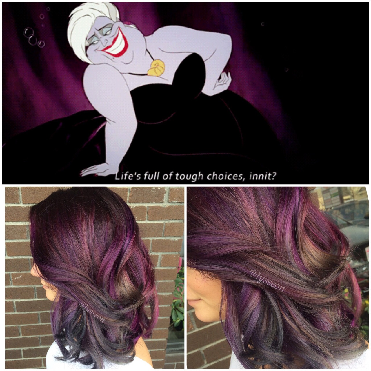 scissor-happy:  Hair and Disney.  #lyssdidmyhair @lysseon on Instagram. 