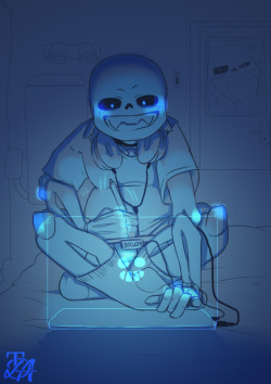 thedutchsin:  undertaleskeletonbros:  thedutchsin:  Artsy Sans!I dunno, I like the thought of Sans being an artist, just sitting i his room in his underwear all day, drawing sins （ ∂ ω ∂ ‘’’)   WE WERE ALL THINKING THE WRONG THING WHEN WE