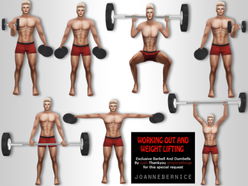 joannebernice: WEIGHTLIFTING POSES These were a request made by @simpurethings. You definitely went 