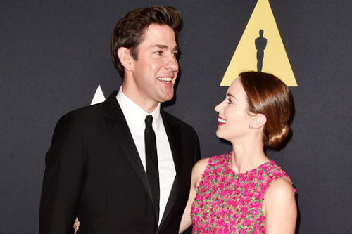 sorry-no-more-no-less:  The way Emily Blunt and John Krasinski gaze adoringly at each other needs to never end.  