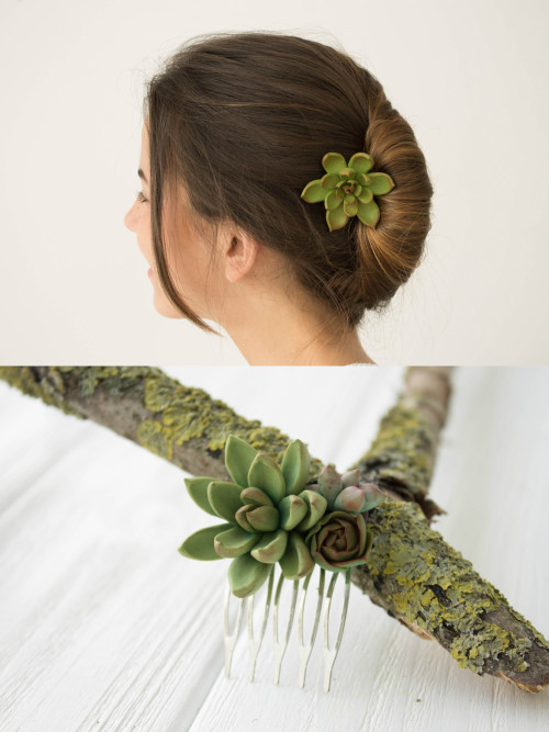 sosuperawesome:  Succulent Hair Accessories, Jewelry, Jewelry Boxes and Decor from the EtenIren Etsy shop  Browse more curated succulents  So Super Awesome is also on Facebook, Instagram and Pinterest 