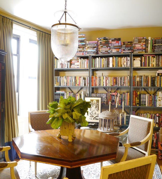 Standard utility shelves used in dining room.