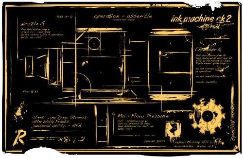 The location of the parts in Bendy and the Ink Machine