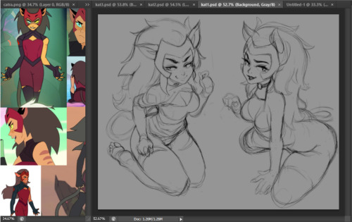   I have all these Catra WIPs knowing damn well im  that dumb bitch that won&rsquo;t finish them after I post this&hellip; but&hellip;.if i say i wont finish them i&rsquo;ll have to prove myself wrong~~~~ I HAVE SUCH A BIG BRAIN!!~   
