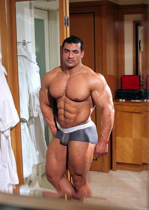 the-swole-strip:  tarek elsetouhi http://the-swole-strip.tumblr.com/  One very handsome, muscular, sexy looking man  Put together just right.