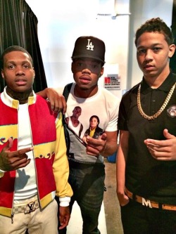 cokemoves:  hip-hop-lifestyle:  10dayswithchancetherapper:  Lil Durk. Chance. Lil Bibby  Chicago’s very own. I love this yo