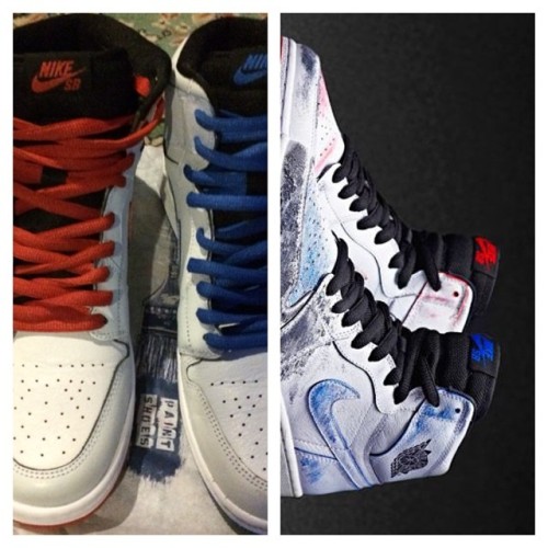 Before & After #JordanxSB #OGColors