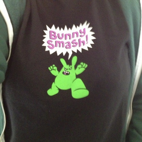 #geekchicsummer Week 6, Day 4:@GenkiGear Week! Today, CBA tee with Bunny-Hulk. That&rsquo;s one 